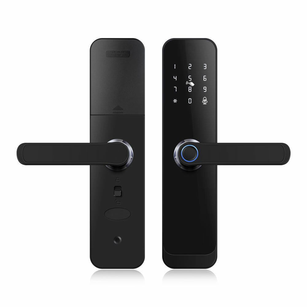 &nbsp;Дверной замок WIFI Ps-Link HR07 WIFI с датчиком отпечатка пальца Чёрный